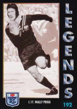 1994 Dynamic Rugby League Series 1 #192 Wally Prigg Front